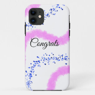 Simple minimal congratulations add your text name Case-Mate iPhone case