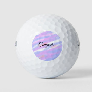 Simple minimal congratulations add your text name  golf balls