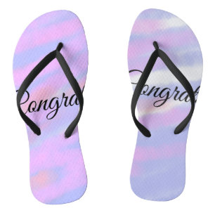 Simple minimal congratulations add your text name  jandals