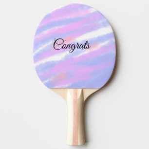 Simple minimal congratulations add your text name ping pong paddle