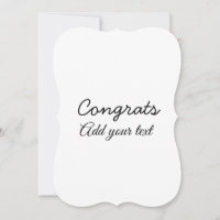 Simple minimal congratulations graduation add your