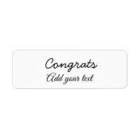 Simple minimal congratulations graduation add your