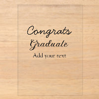Simple minimal congratulations graduation add your