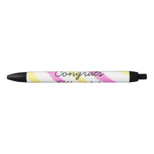 Simple minimal congratulations graduation add your black ink pen