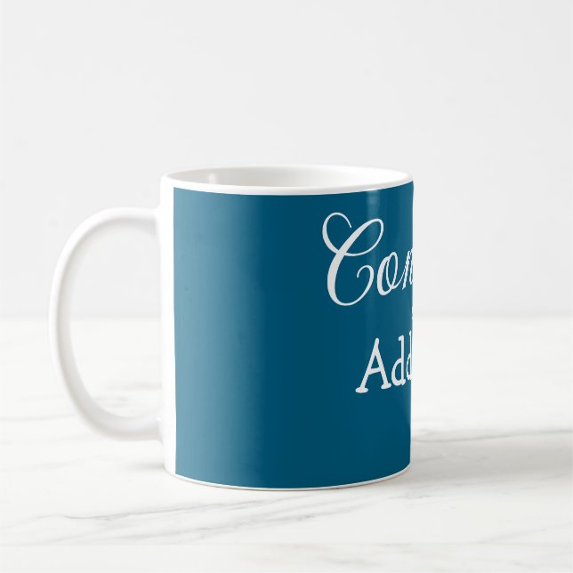 Simple minimal congratulations graduation add your coffee mug (Left)
