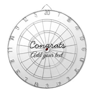 Simple minimal congratulations graduation add your dartboard