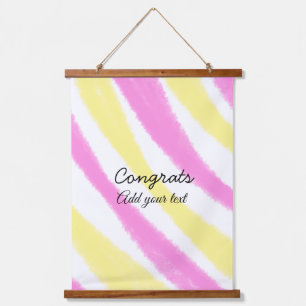Simple minimal congratulations graduation add your hanging tapestry