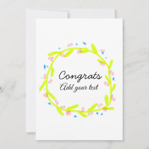 Simple minimal congratulations graduation add your invitation