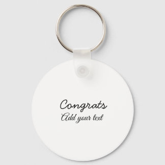 Simple minimal congratulations graduation add your key ring