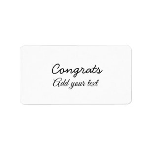 Simple minimal congratulations graduation add your label