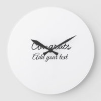 Simple minimal congratulations graduation add your