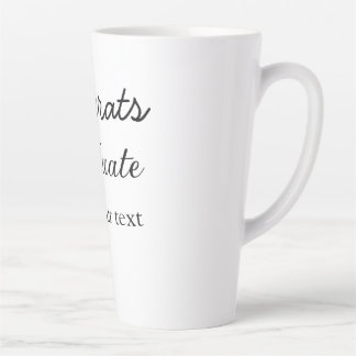 Simple minimal congratulations graduation add your latte mug
