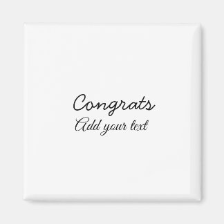Simple minimal congratulations graduation add your magnet