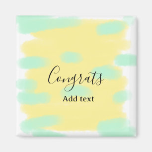 Simple minimal congratulations graduation add your magnet