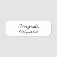Simple minimal congratulations graduation add your
