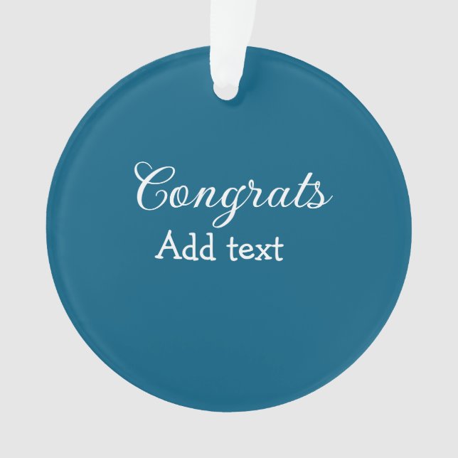 Simple minimal congratulations graduation add your ornament (Front)
