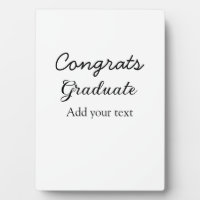 Simple minimal congratulations graduation add your