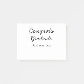Simple minimal congratulations graduation add your post-it notes