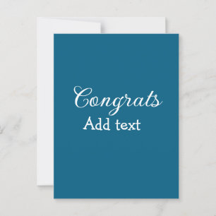 Simple minimal congratulations graduation add your postcard