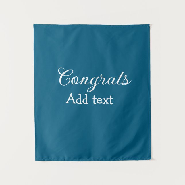Simple minimal congratulations graduation add your tapestry (Front)