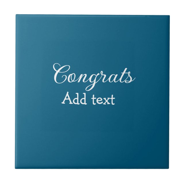 Simple minimal congratulations graduation add your tile (Front)
