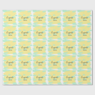 Simple minimal congratulations graduation add your wrapping paper