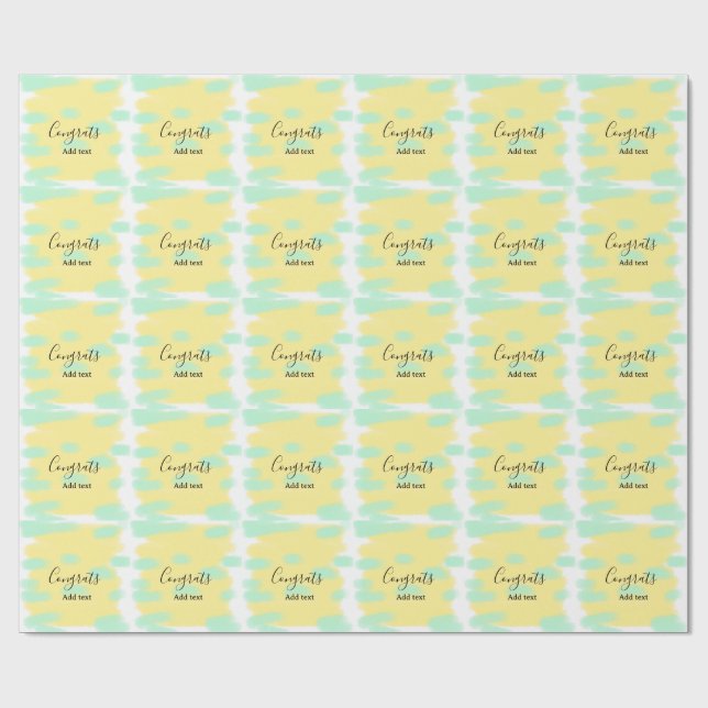 Simple minimal congratulations graduation add your wrapping paper (Flat)