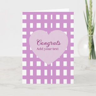 Simple minimal congratulations graduation purple s card