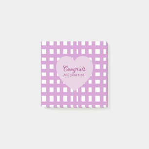 Simple minimal congratulations graduation purple s post-it notes