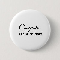 Simple minimal congratulations retirement add name