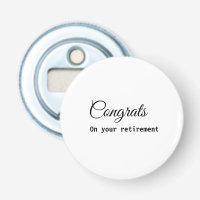 Simple minimal congratulations retirement add name