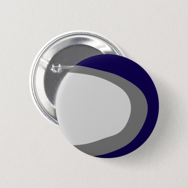 simple minimal custom add your logo address websit 6 cm round badge (Front & Back)