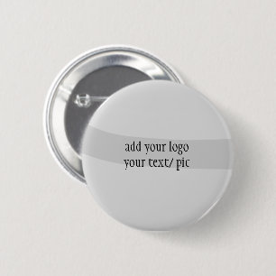 simple minimal custom add your logo address websit 6 cm round badge