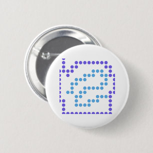 simple minimal custom add your logo address websit 6 cm round badge