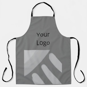 simple minimal custom add your logo address websit apron