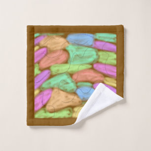 simple minimal custom add your logo address websit bath towel set