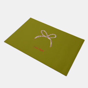 simple minimal custom add your logo address websit doormat