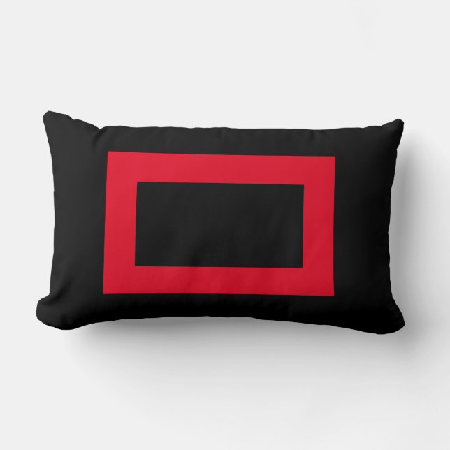 simple minimal custom add your logo address websit lumbar cushion (Front)