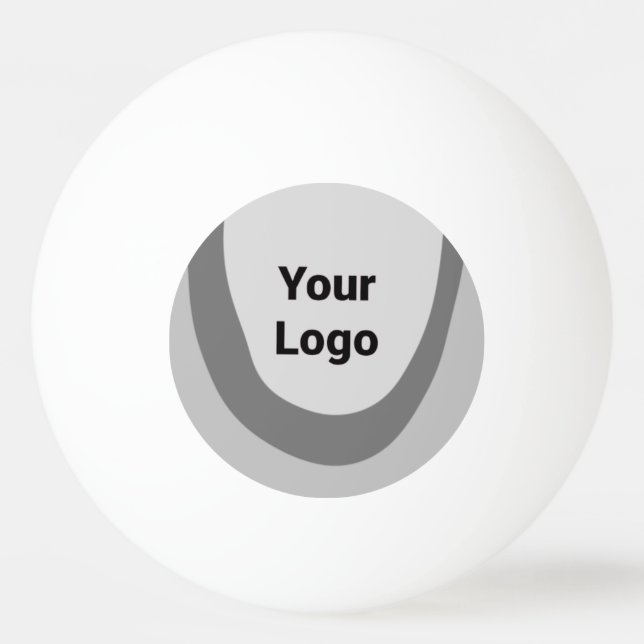simple minimal custom add your logo address websit ping pong ball (Back)