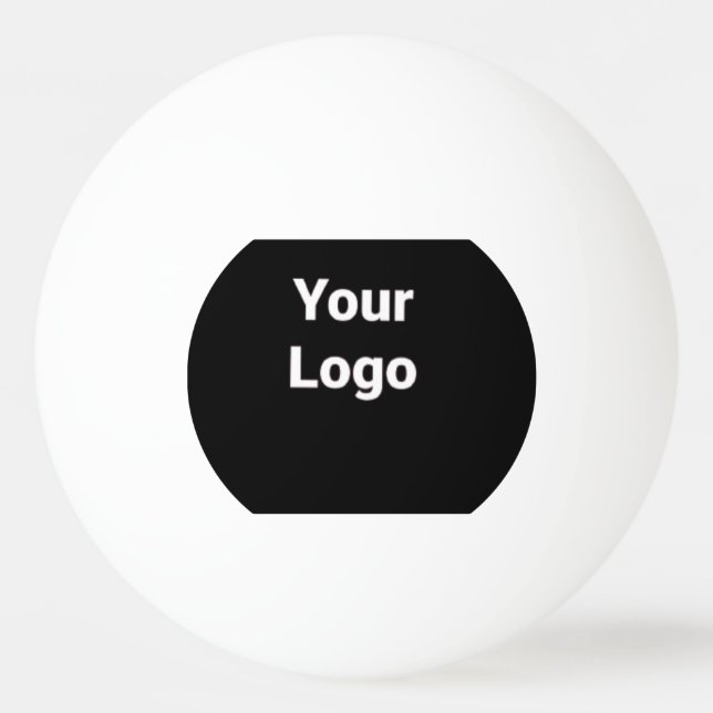 simple minimal custom add your logo address websit ping pong ball (Front)
