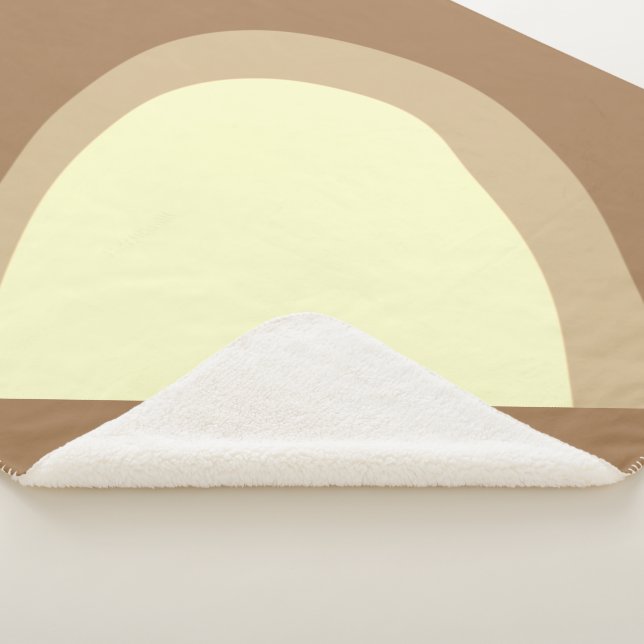 simple minimal custom add your logo address websit sherpa blanket (3/4)
