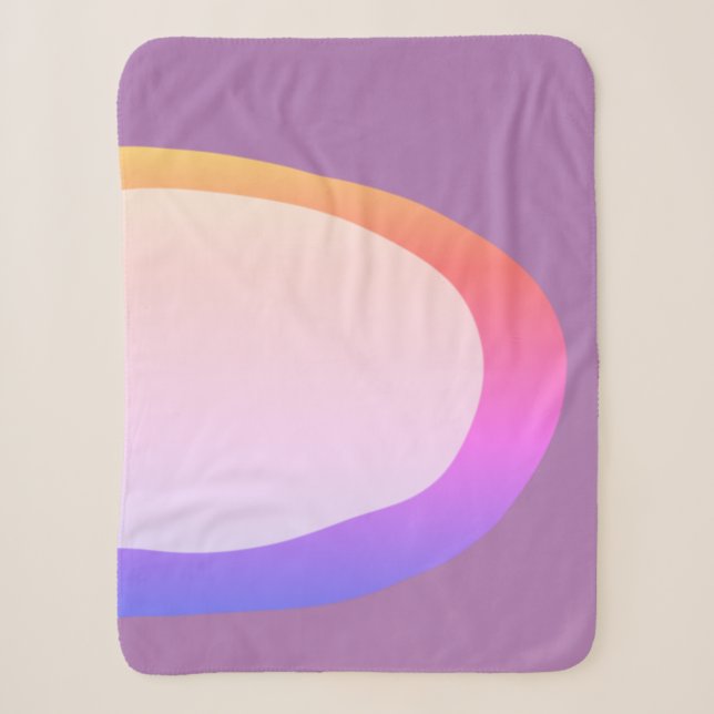 simple minimal custom add your logo address websit sherpa blanket (Front)