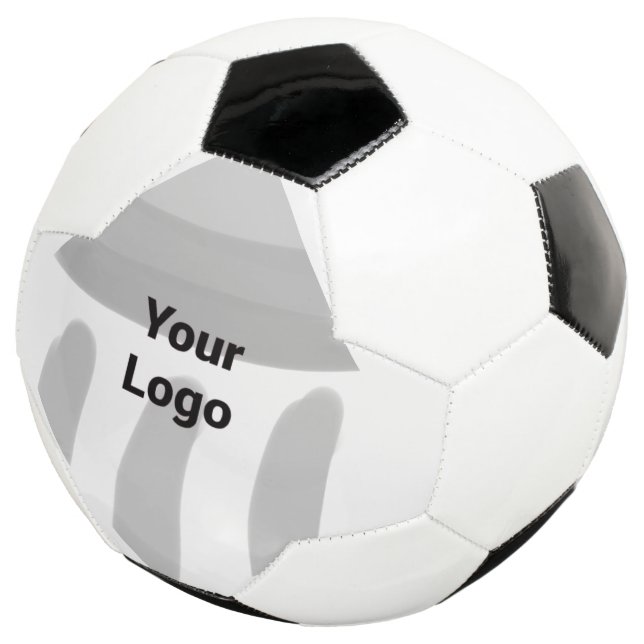 simple minimal custom add your logo address websit soccer ball (Three Quarter)