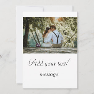 simple minimal custom add your name photo text inv invitation