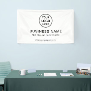 Simple Minimal Custom Logo Business Branding Banner