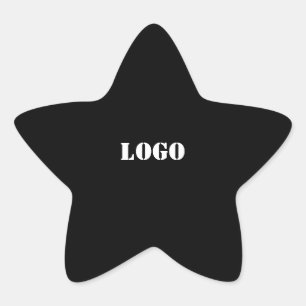 simple minimal custom LOGO MONOGRAM PERSONALIZED Star Sticker