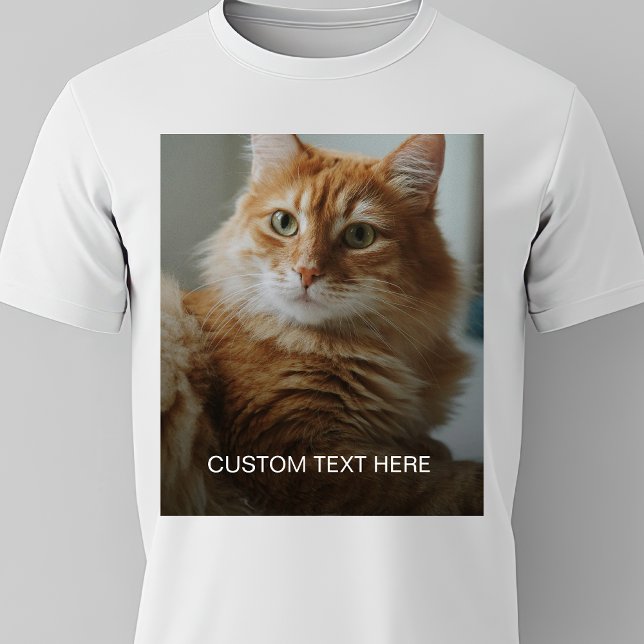 Simple Minimal Custom Personal Photo Gift  T-Shirt (Creator Uploaded)