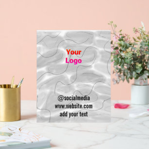 simple minimal custom watercolor add logo website  acrylic sign