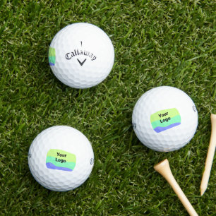 simple minimal custom watercolor add logo website  golf balls