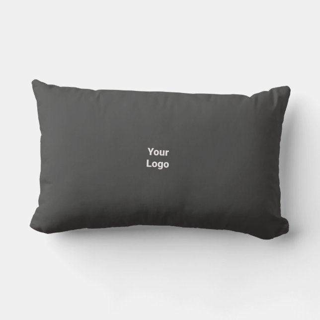 simple minimal custom watercolor add logo website  lumbar cushion (Back)